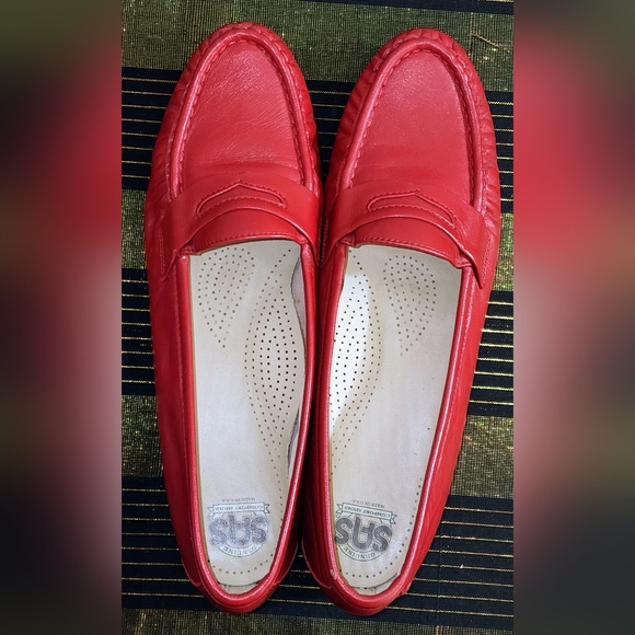 SAS TRIPAD Comfort Genuine SAS Comfort Shoe Made in the USA size 10 Red Loafers - Picture 11 of 14